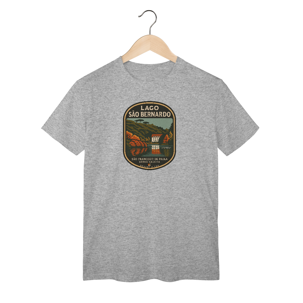 Nome do produto: Camiseta Lago São Bernardo – Estilo Serra Gaúcha | Bennet e Fox