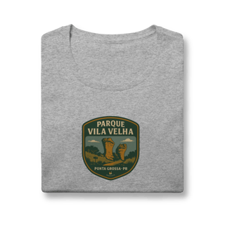 Nome do produto Camiseta Feminina Parque Vila Velha Aventureira | Geologia Vintage