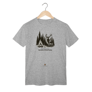 Nome do produto Camiseta Unissex Montana | Estilo Montanha Americana Vintage