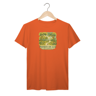 Nome do produto Camiseta Parque da Luz Florianópolis - Histórias, Natureza e O Melhor de Floripa no Peito