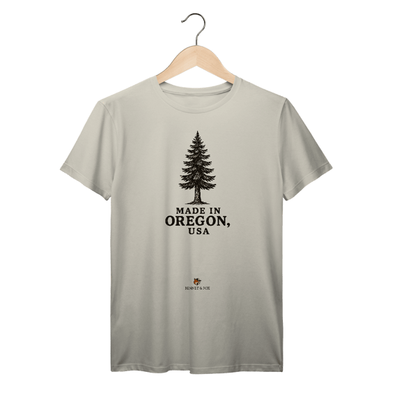Camiseta Made in Oregon – Douglas Fir, Símbolo do Oregon