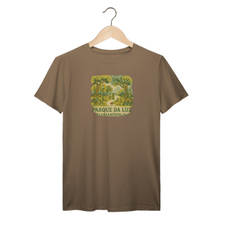 Nome do produto Camiseta Parque da Luz Florianópolis - Histórias, Natureza e O Melhor de Floripa no Peito