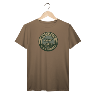Nome do produto Camiseta Avião Bennet e Fox - Voando Sobre o Alaska Selvagem