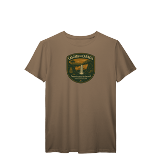 Nome do produto Camiseta Masculina Cascata do Caracol | Serra Gaúcha Premium