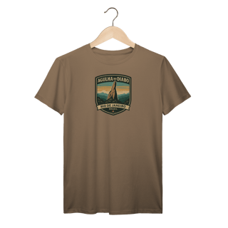 Nome do produto Camiseta Masculina Agulha do Diabo Prime | Escalada Clássica Vintage