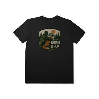Nome do produto Camiseta Bennet & Fox - Aventura, Montanha e Natureza (Estilo Vintage Rústico)