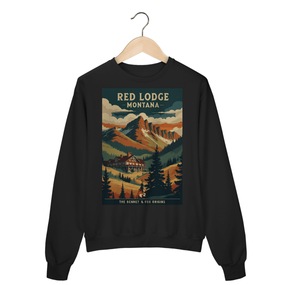 Moletom Bennet & Fox Red Lodge - Mais Quente, Inspirado nas Montanhas, Perfeito para Dias Frios