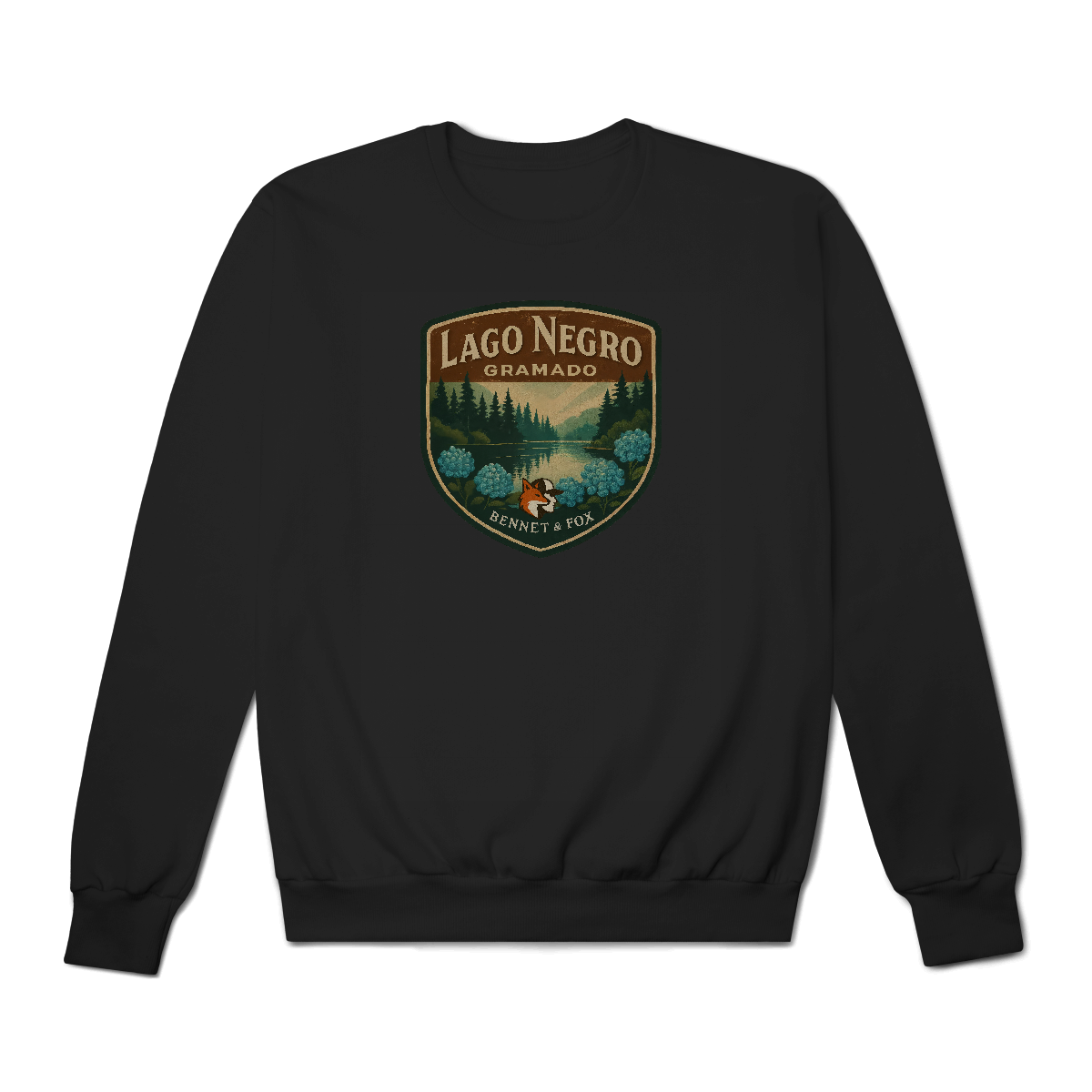 Nome do produto: Moletom Lago Negro Gramado - Arte Autoral, Souvenir Premium | Bennet & Fox