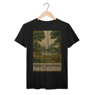 Nome do produto Camiseta Parque Ibirapuera – Nostalgia Paulistana, Estilo Vintage Bennet e Fox