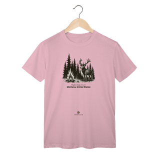 Nome do produto Camiseta Unissex Montana | Estilo Montanha Americana Vintage