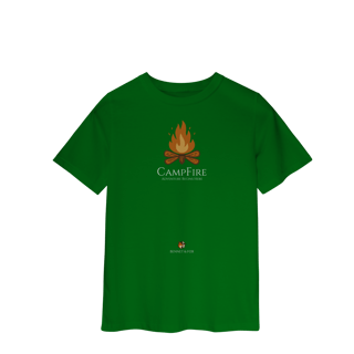 Nome do produto Camiseta Infantil Unissex Acampamento | Algodão Penteado