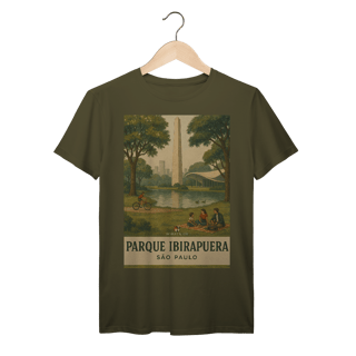 Nome do produto Camiseta Parque Ibirapuera – Nostalgia Paulistana, Estilo Vintage Bennet e Fox