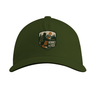 Nome do produto Boné Bennet Fox Montanha Vintage - Sarja Premium, Aba Curva