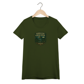 Nome do produto Camiseta Feminina Serra da Graciosa Aventureira | Estrada Cênica Vintage