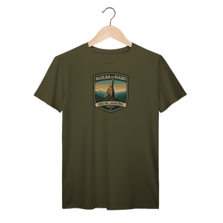 Nome do produto Camiseta Masculina Agulha do Diabo Prime | Escalada Clássica Vintage