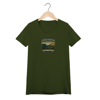 Nome do produto Camiseta Feminina Chapada Diamantina Aventureira | Trekking Brasil Vintage
