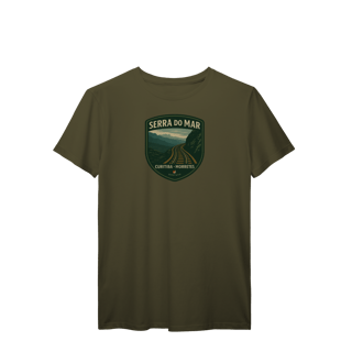 Nome do produto Camiseta Masculina Serra do Mar Prime | Trem Curitiba-Morretes Vintage