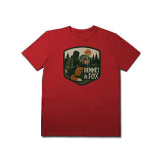 Nome do produto Camiseta Bennet & Fox - Aventura, Montanha e Natureza (Estilo Vintage Rústico)