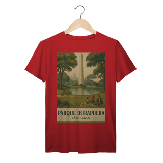 Nome do produto Camiseta Parque Ibirapuera – Nostalgia Paulistana, Estilo Vintage Bennet e Fox