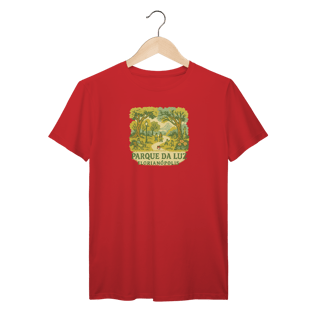 Nome do produto Camiseta Parque da Luz Florianópolis - Histórias, Natureza e O Melhor de Floripa no Peito