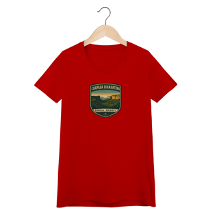 Nome do produto Camiseta Feminina Chapada Diamantina Aventureira | Trekking Brasil Vintage