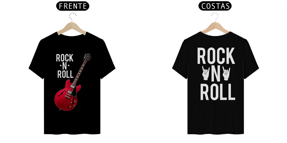 Nome do produto: Camiseta Rock preta 