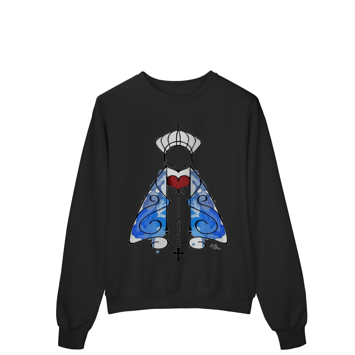 Nome do produto: Moletom Minimalista – Nossa Senhora Aparecida