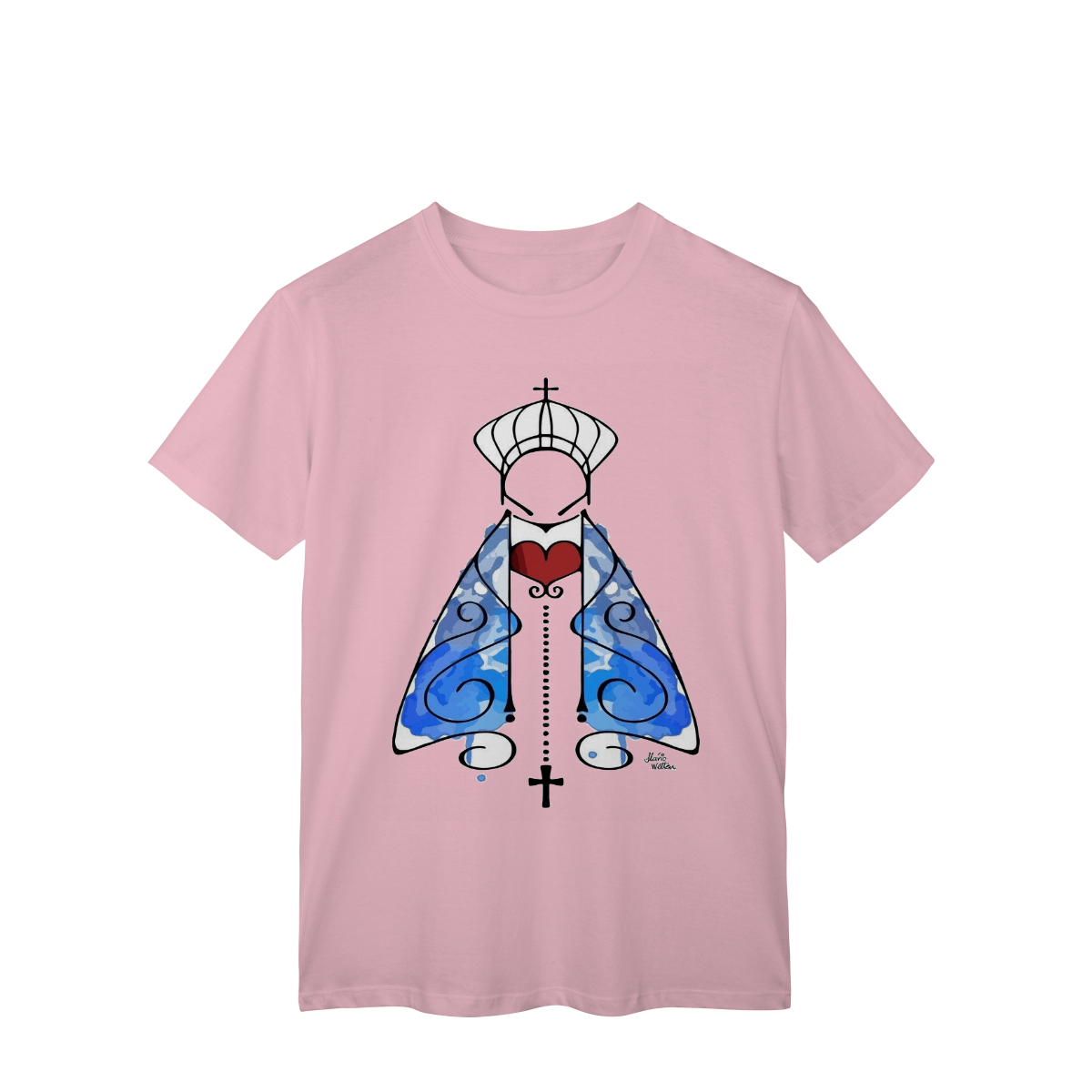 Nome do produto: Camiseta Masculina Minimalista – Nossa Senhora Aparecida