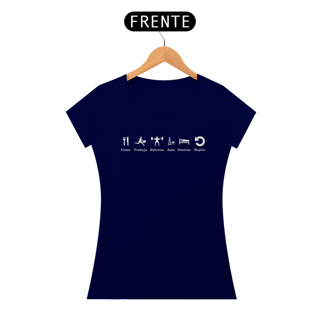 Nome do produtoCamiseta Feminina Rotina