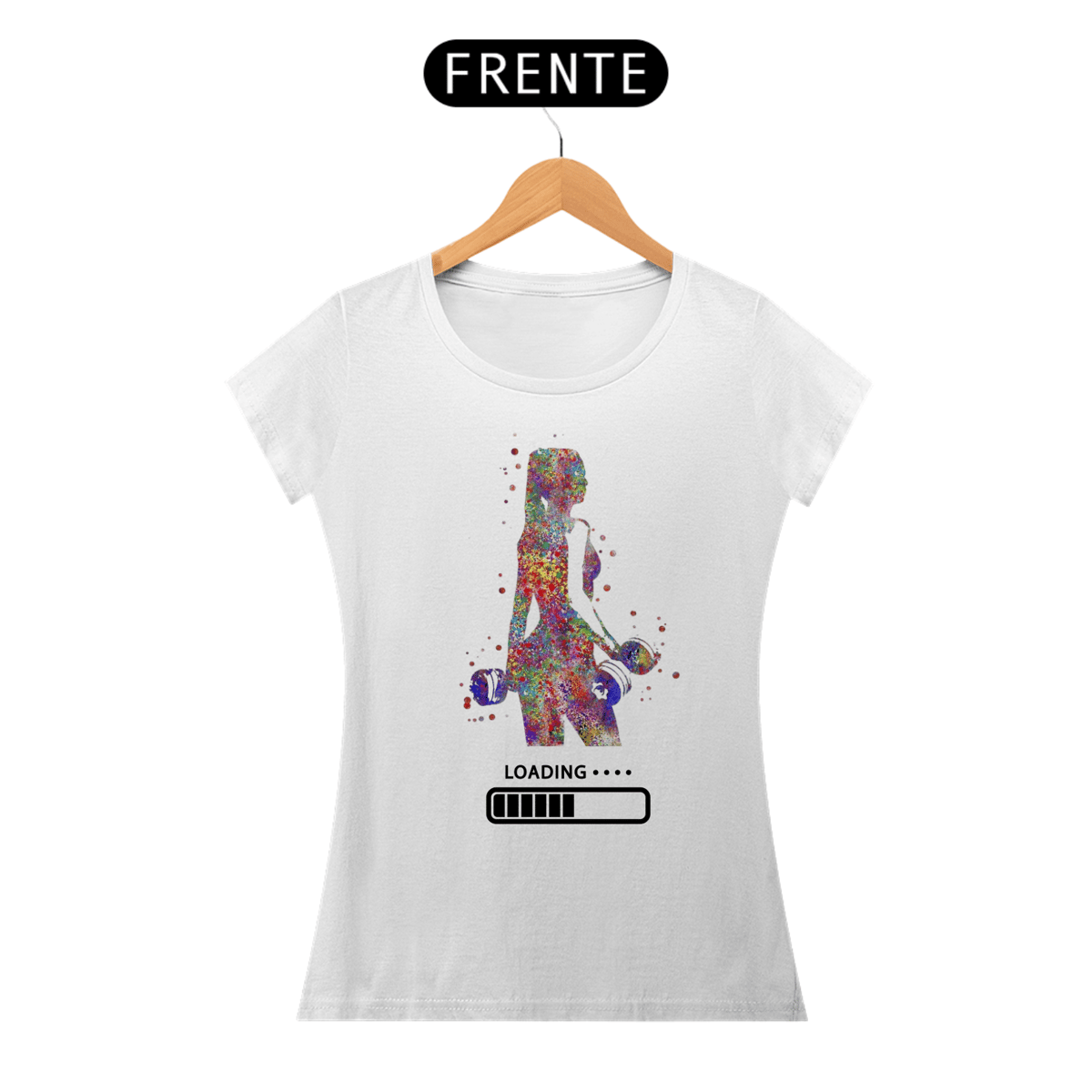 Nome do produto: Camiseta Feminina Academia 