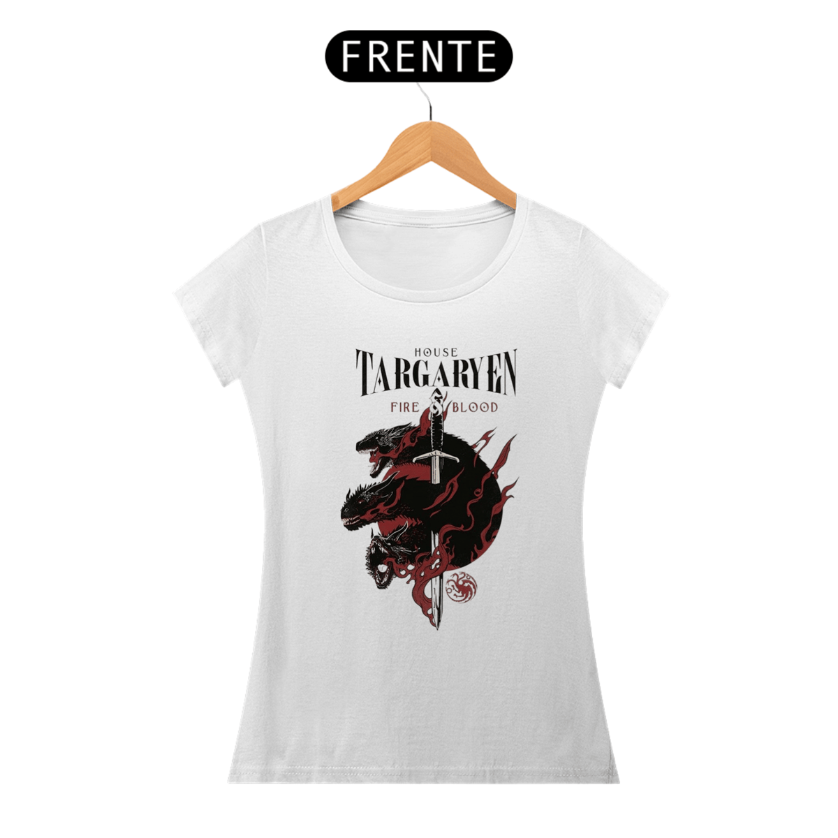 Nome do produto: Camiseta Feminina House Of Dragon