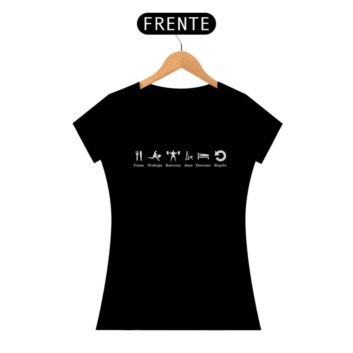 Nome do produto: Camiseta Feminina Rotina