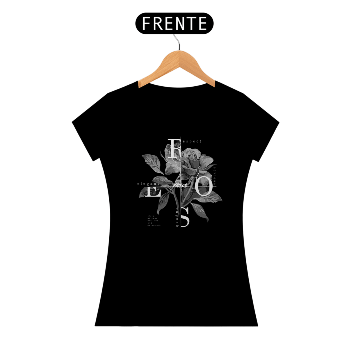 Nome do produto: Camiseta Feminina Flores