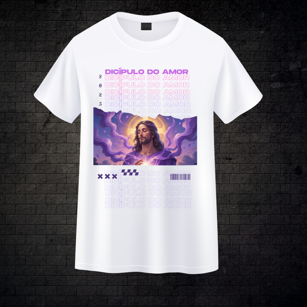 Nome do produto: Camiseta Branca- Discípulo do Amor