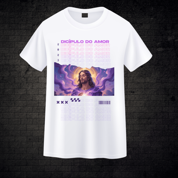 Camiseta Branca- Discípulo do Amor