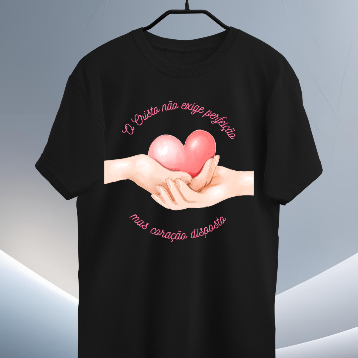 Nome do produto: Camisetas Classic- O cristo não exige perfeição