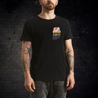 Camiseta Preta- Eu não sou preguiçoso...
