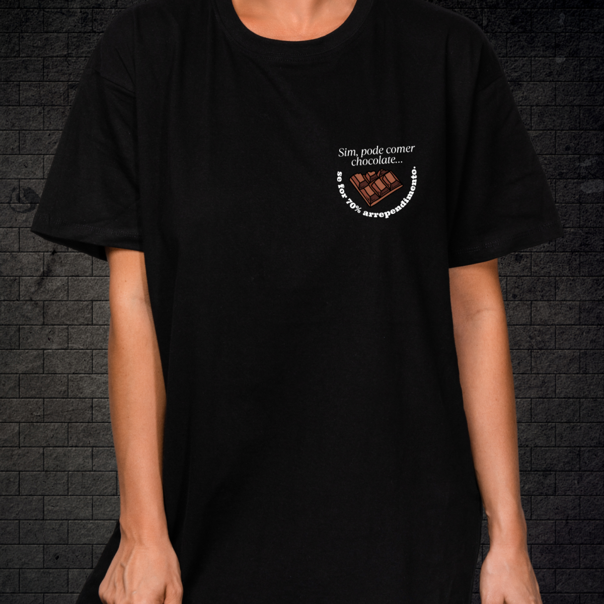 Nome do produto: Camiseta Preta- Nutricionista