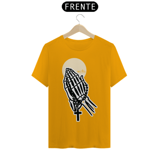 Nome do produto Camiseta Até Os Ossos - Terço e Eucaristia