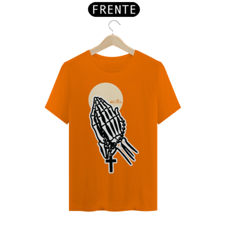 Nome do produto Camiseta Até Os Ossos - Terço e Eucaristia