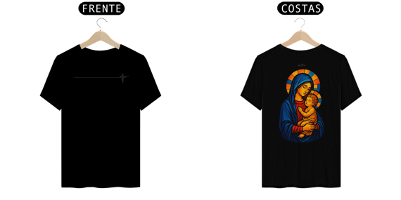 Camiseta Vitral - Maria Mãe de Jesus