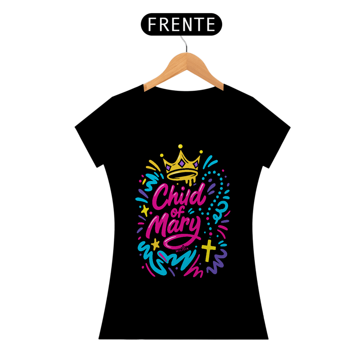 Nome do produto: Camiseta Child Of Mary Confetti Baby Look