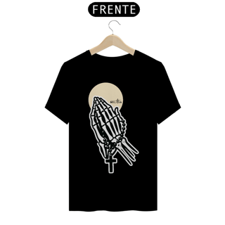 Nome do produto Camiseta Até Os Ossos - Terço e Eucaristia