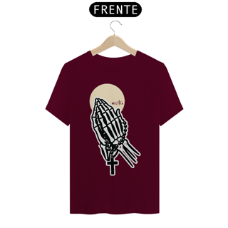 Nome do produto Camiseta Até Os Ossos - Terço e Eucaristia