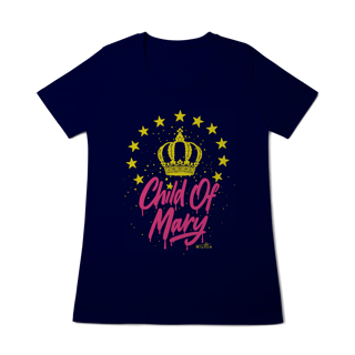 Nome do produto Camiseta Child Of Mary Stars Baby Look