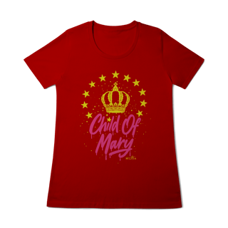 Nome do produto Camiseta Child Of Mary Stars Baby Look