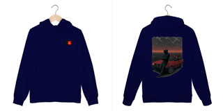 Nome do produto Um Role Noturno – Estampa Exclusiva Gol Quadrado (Moletom Hoodie)