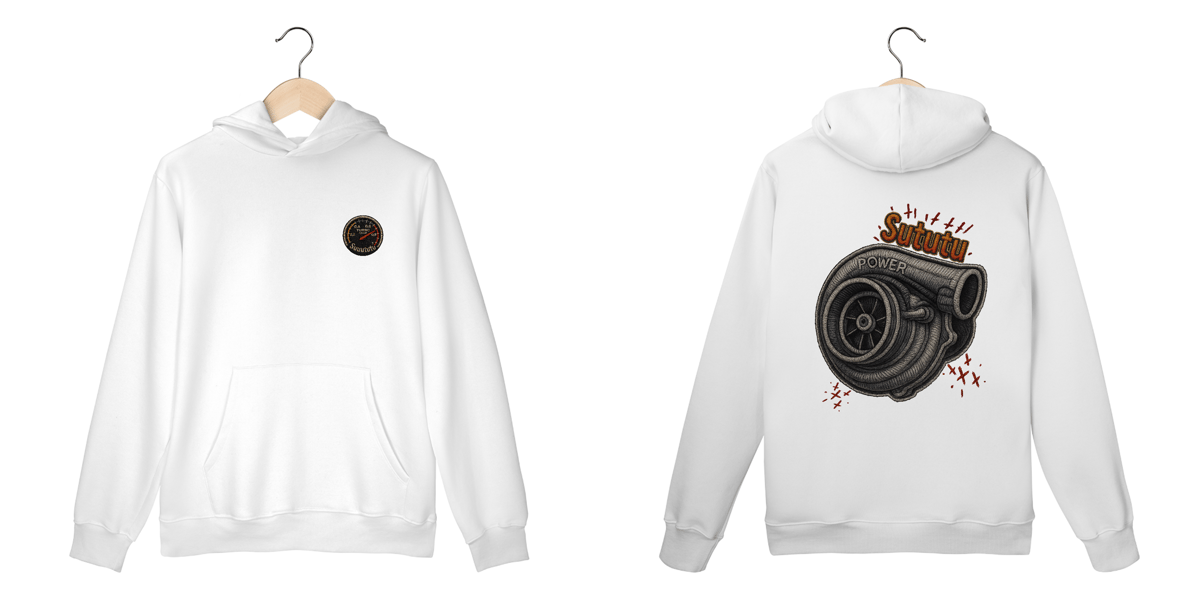 Nome do produto: Suuututu - Estampa de turbina e monômetro de pressão (Moletom Hoodie