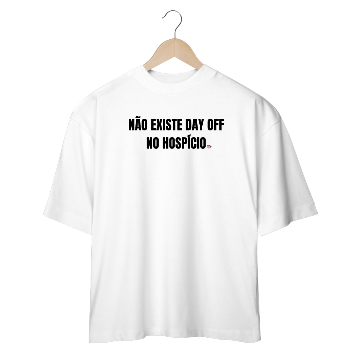 Nome do produto: Camiseta Oversized - day off - Branca