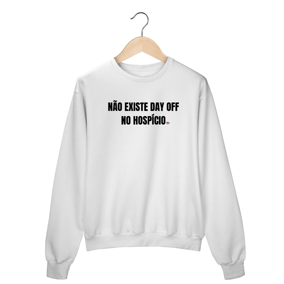Nome do produto: Moletom Fechado - day off - Branco
